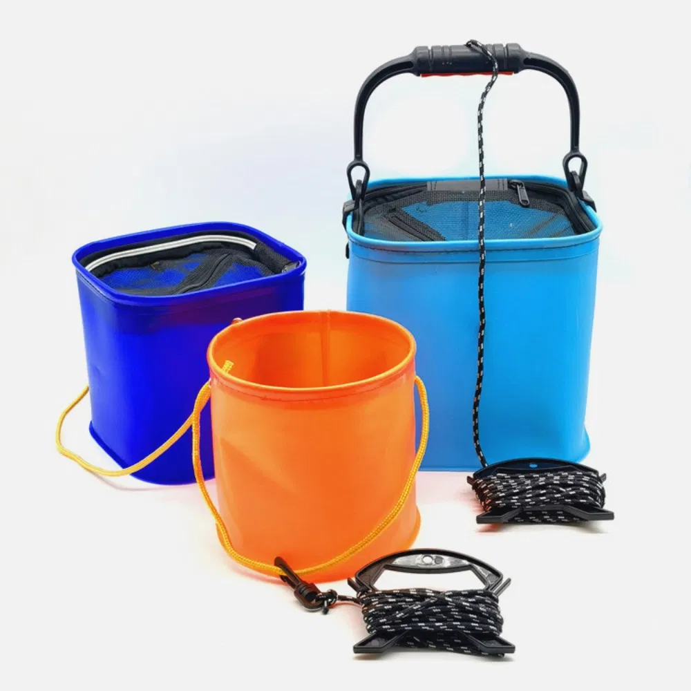 Collapsible Fishing Bucket, Portable Fishing Collapsible Bucket Folding Barrel Bl23457