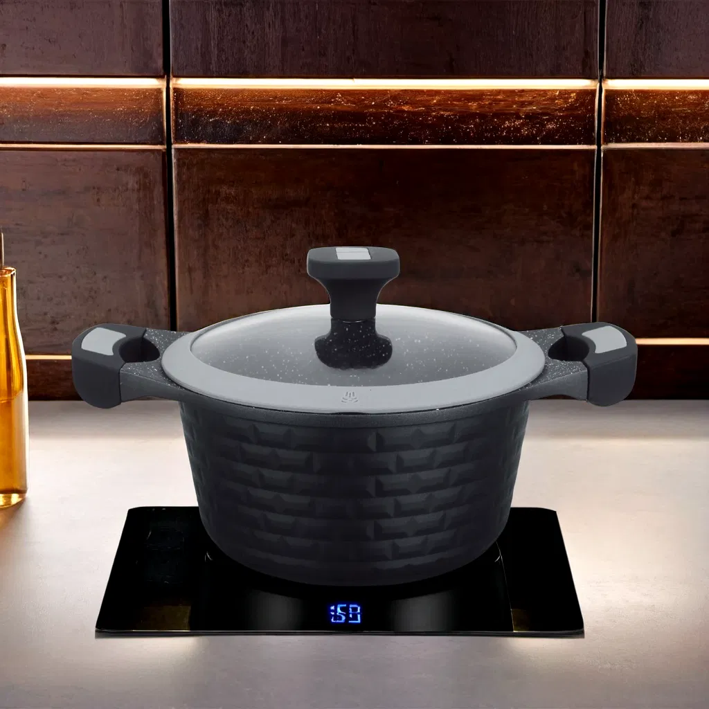 New Designed Tower-Shaped Soup Pot Casserole Multi-Purpose Aluminum Cookware