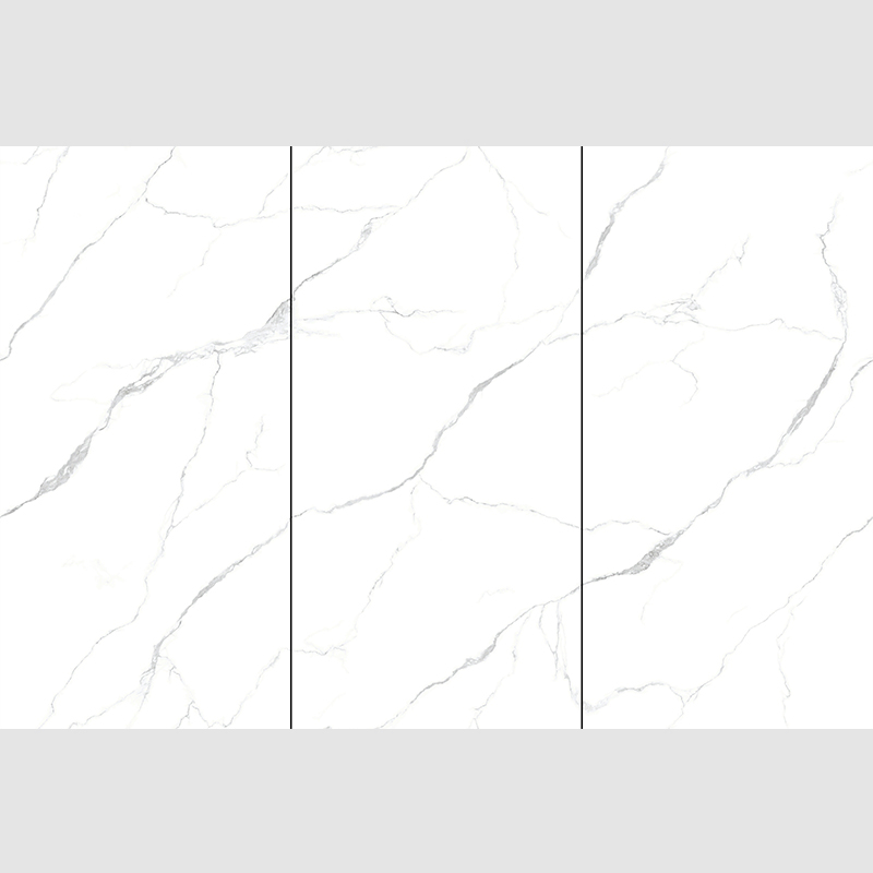 White Sintered Stone Slab Kitchen Island Counter Nanotech Polished Full Body Sintered Stone for Vanity Tops