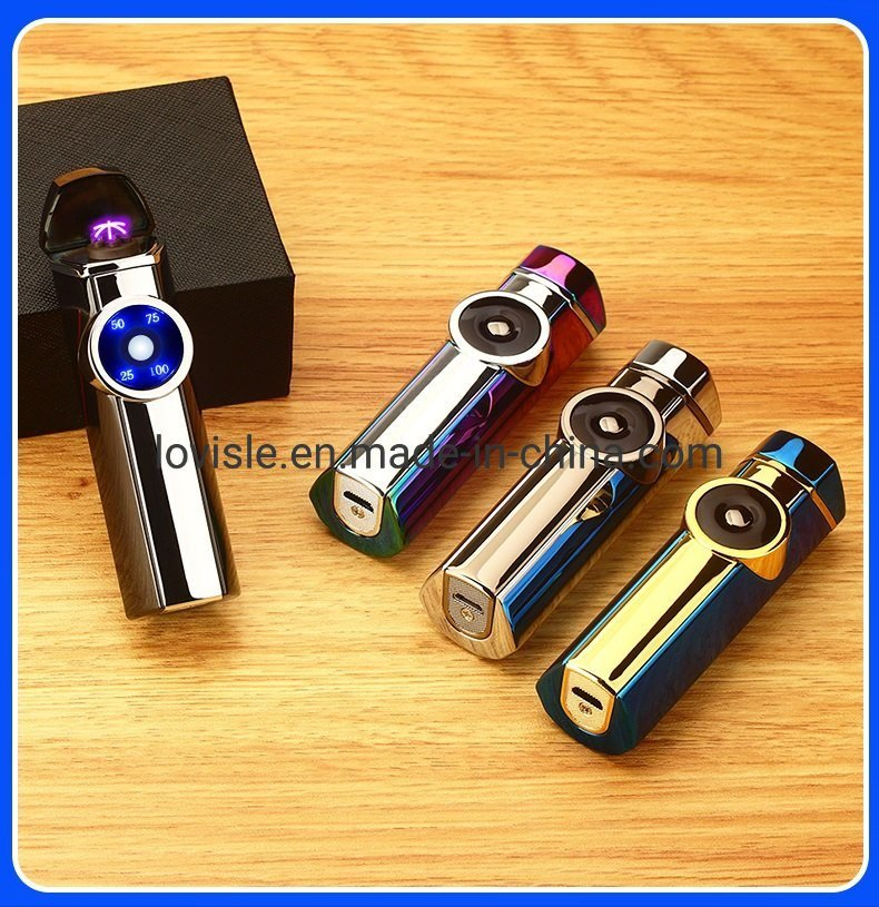 Arc Lighter Windproof Lighter Electric USB Survival Lighter with LED Battery Indicator