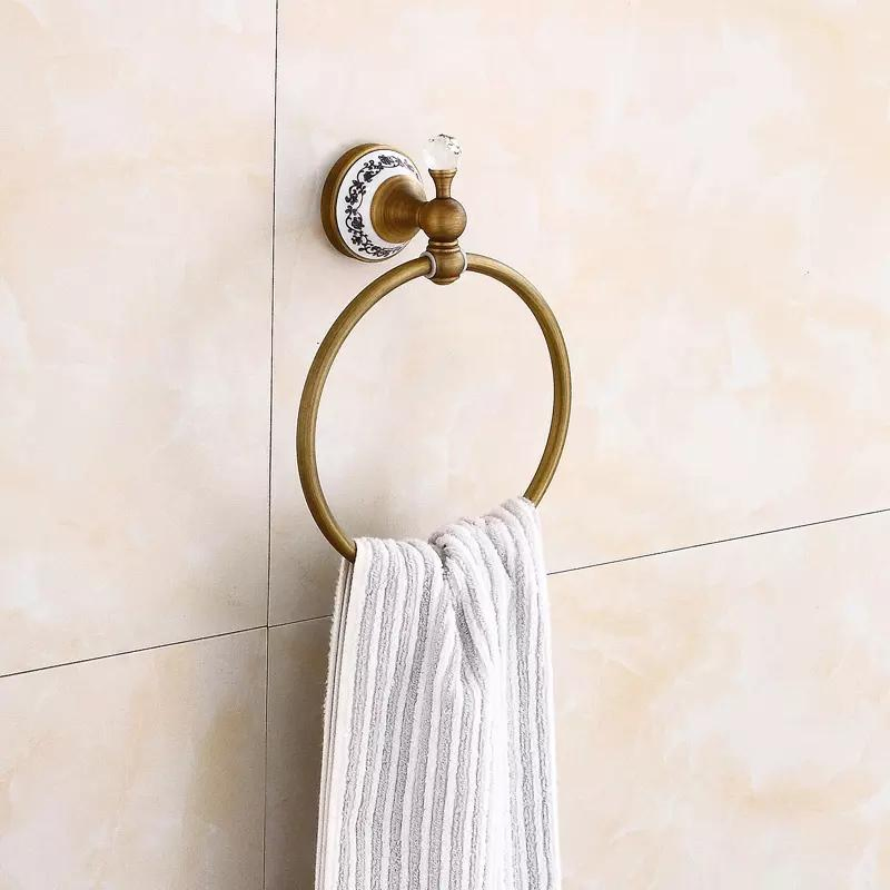 Bathroom Accessories Hardware Set Antique Towel Bar Towel Rack Hook Toilet Brush Holder