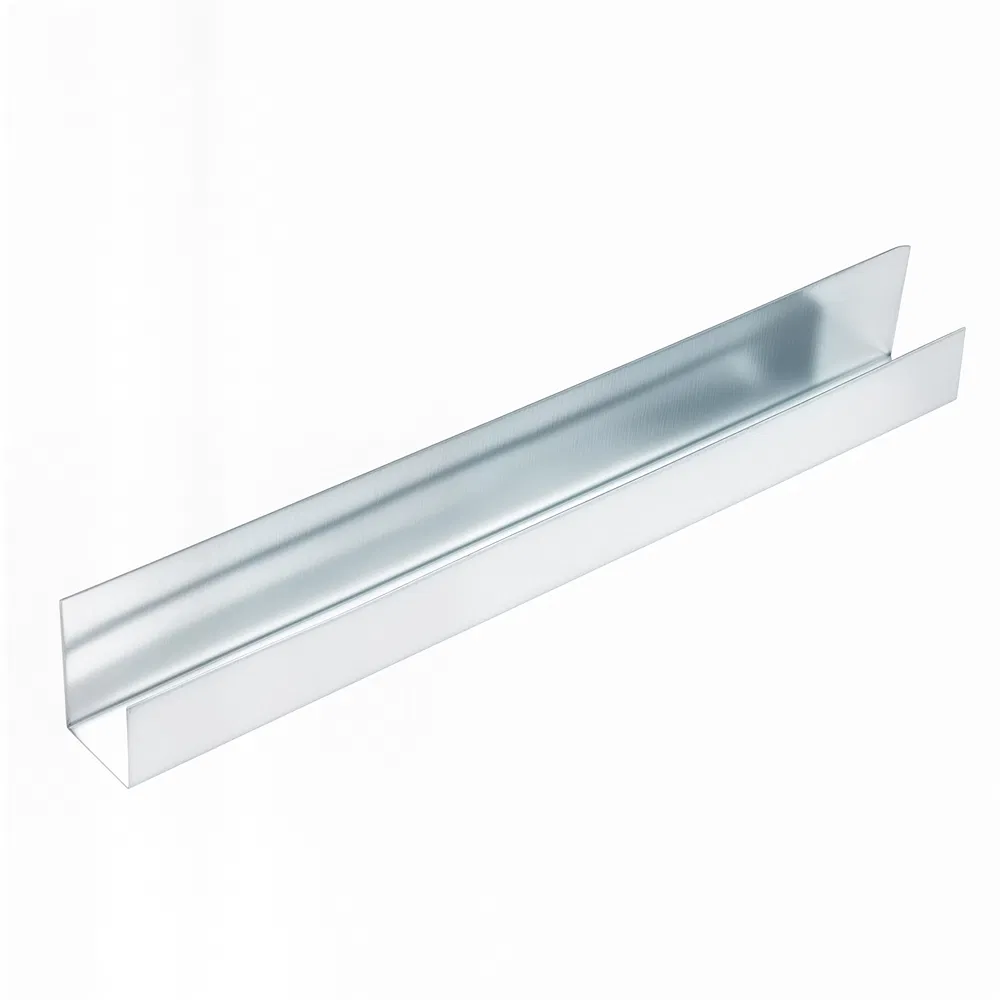 0.2-1.0mm Thickness Galvanized / Stainless Ceiling Grid Support Metal Stud Light Steel Keel U-Type Cross Channel