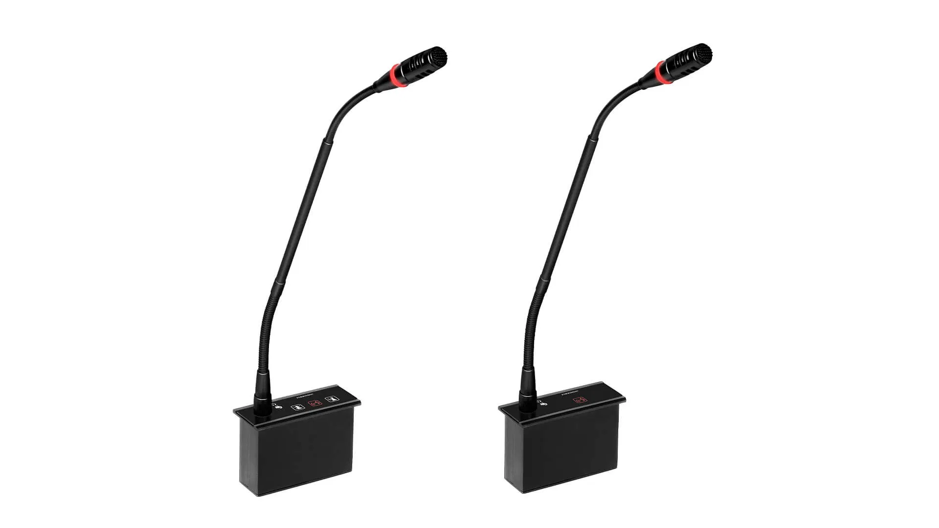 Pluggable Gooseneck Flush Mounted Microphone for Congress Room
