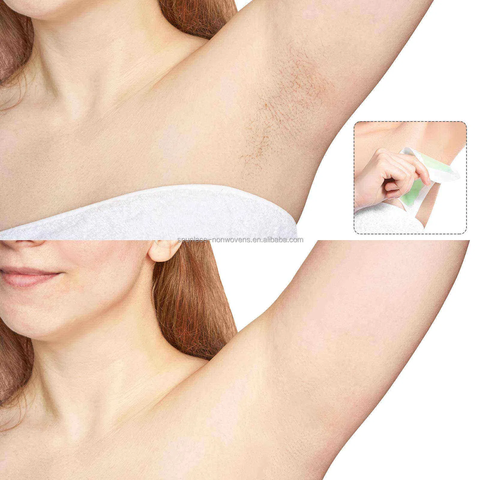 Women Beauty Non Woven Facial Body Hair Removal Depilatory Wax Strips