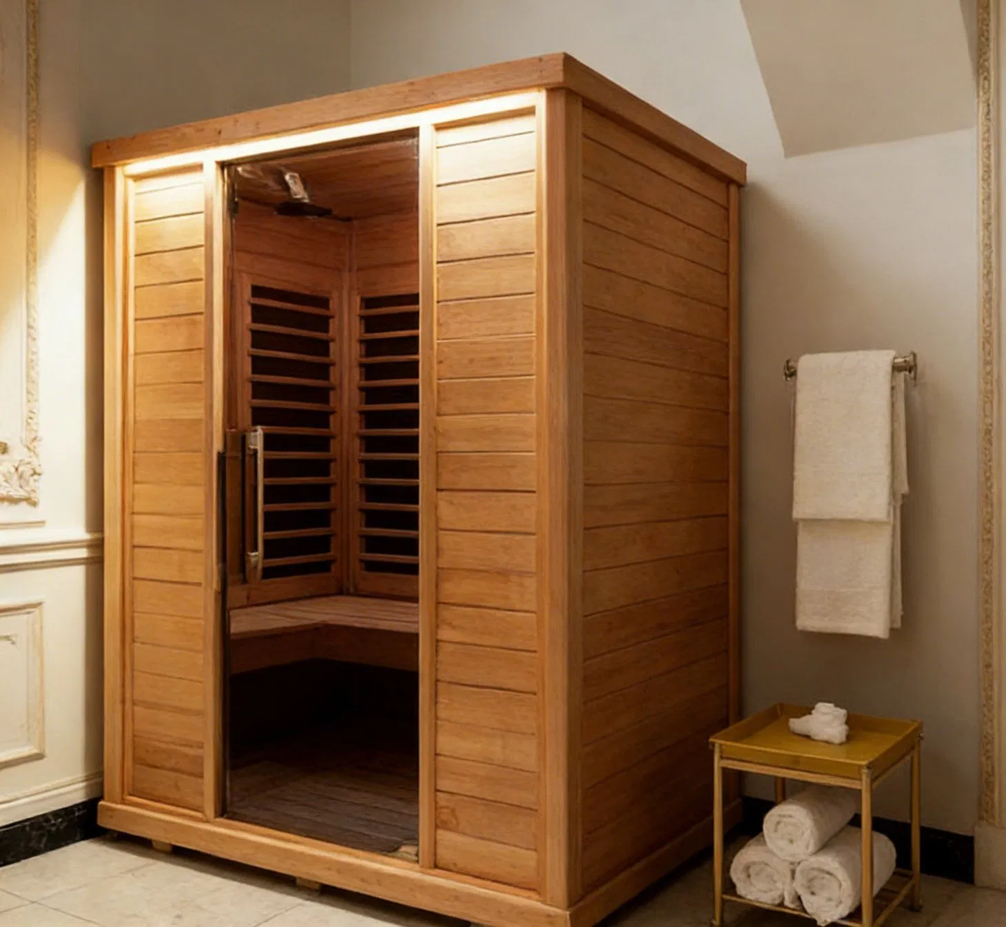 Инфракрасная сауна EV-002E для 2 человек из канадской тсуги
