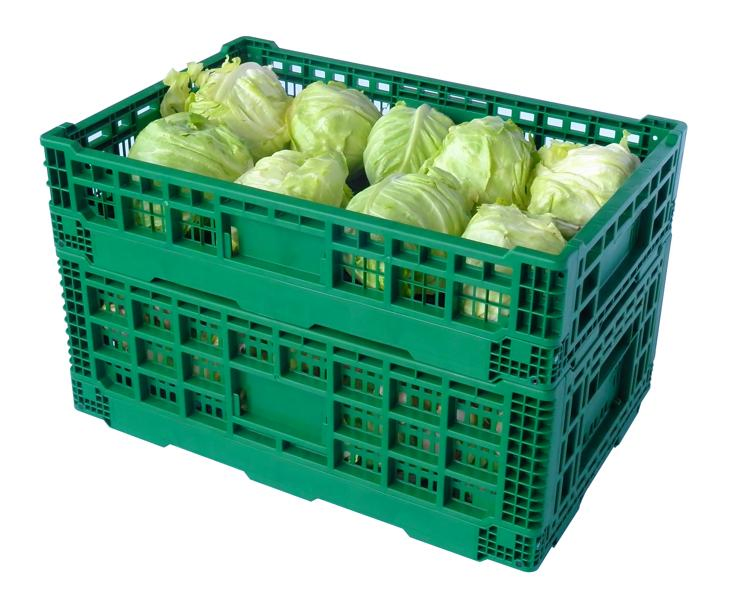 Factory Stack and Nest Reusable Plastic Crates for Vegetable and Fruit Storage Transport