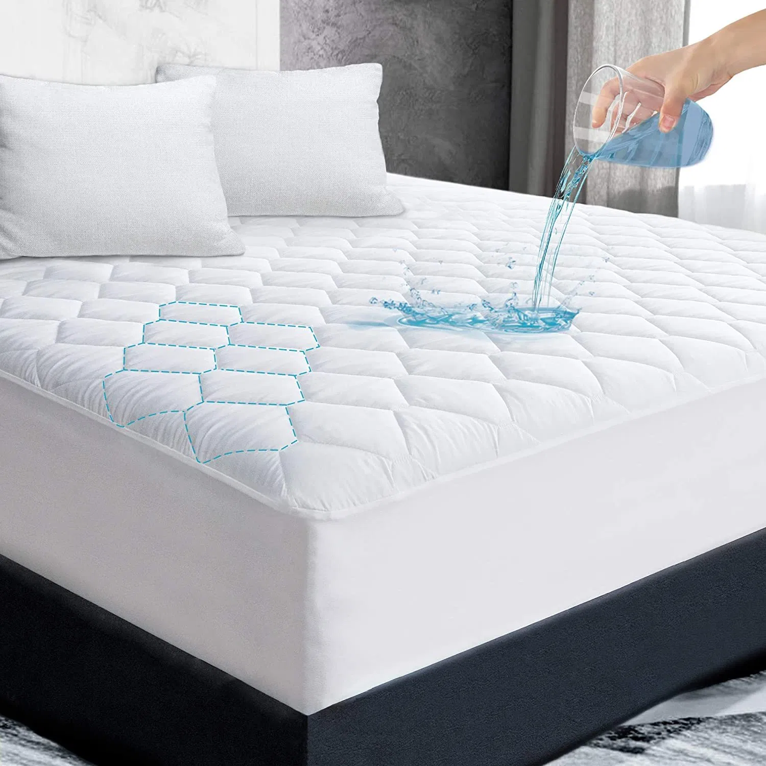 TPU Film Covered Waterproof Convenient and Comfortable Home Hotel Mattress Protector