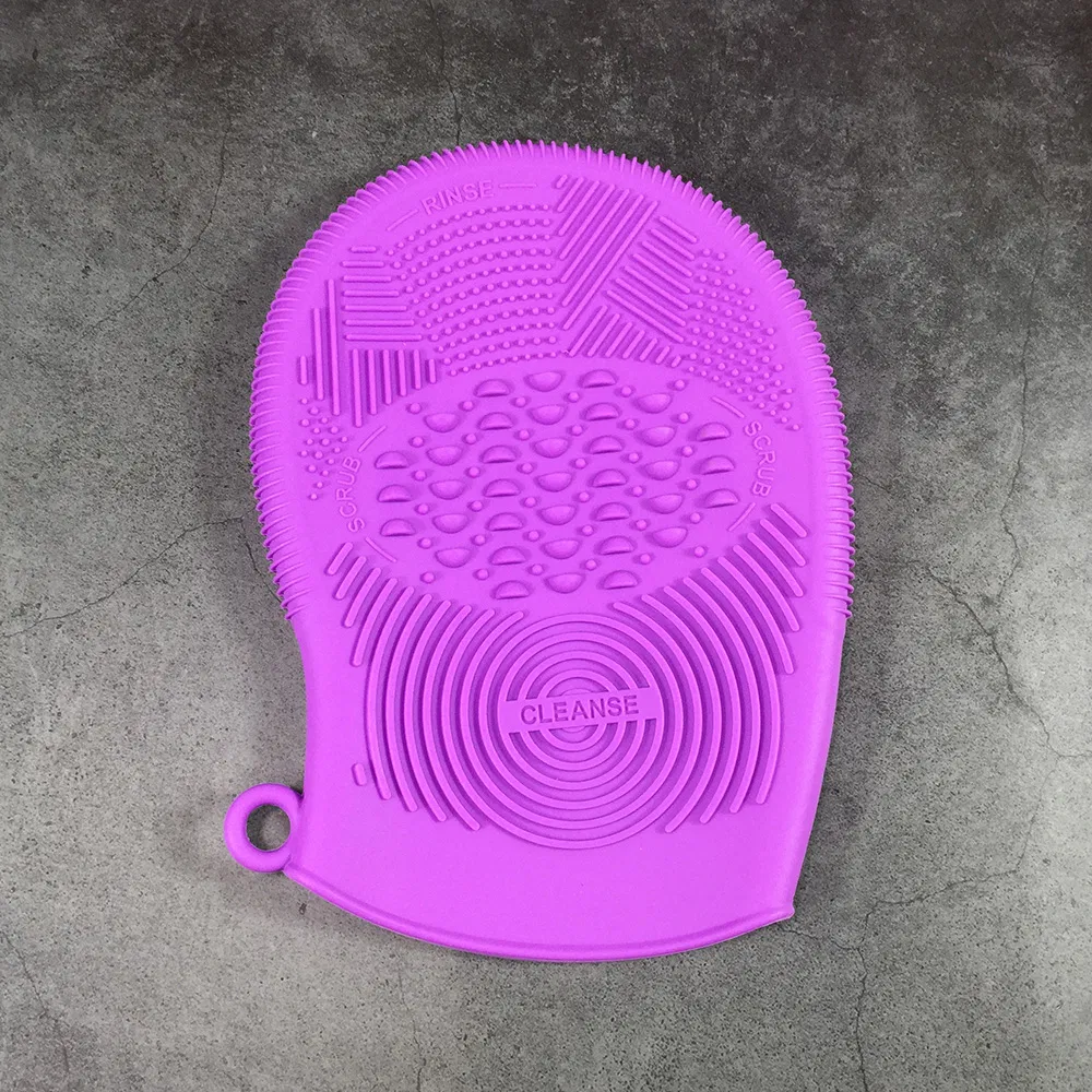 Silicone Clean Mat Glove Wholesale Cosmetic Makeup Brush Cleaner Wash Sponge Cleaning Pad