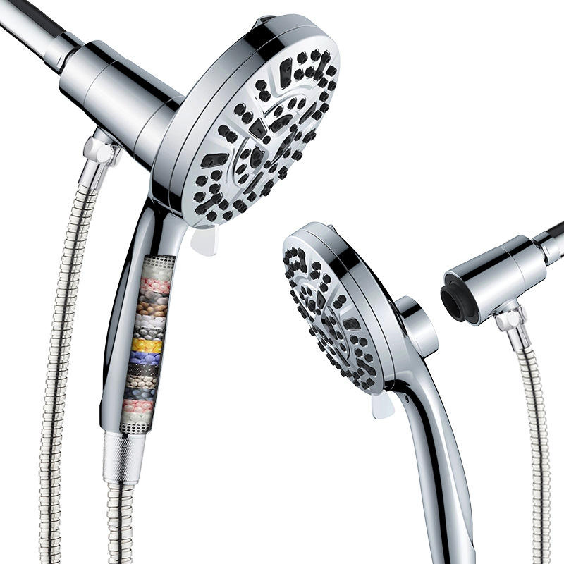 Professional-Grade Heavy-Duty Shower Combo Set, American Style Rain Shower System with Self-Cleaning Handheld Sprayer