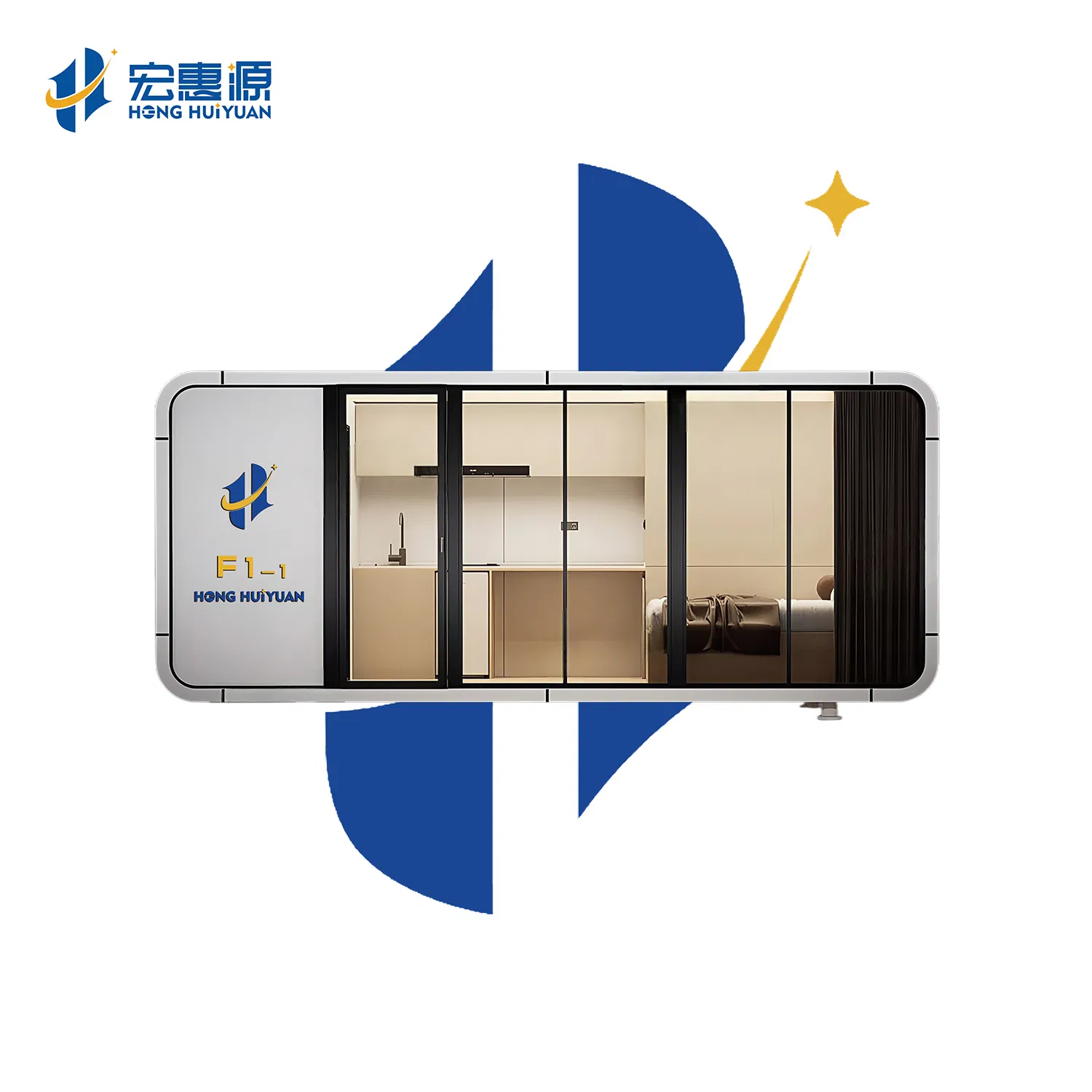 Capsule House for Urban Micro Living Patented Modular System Model U200