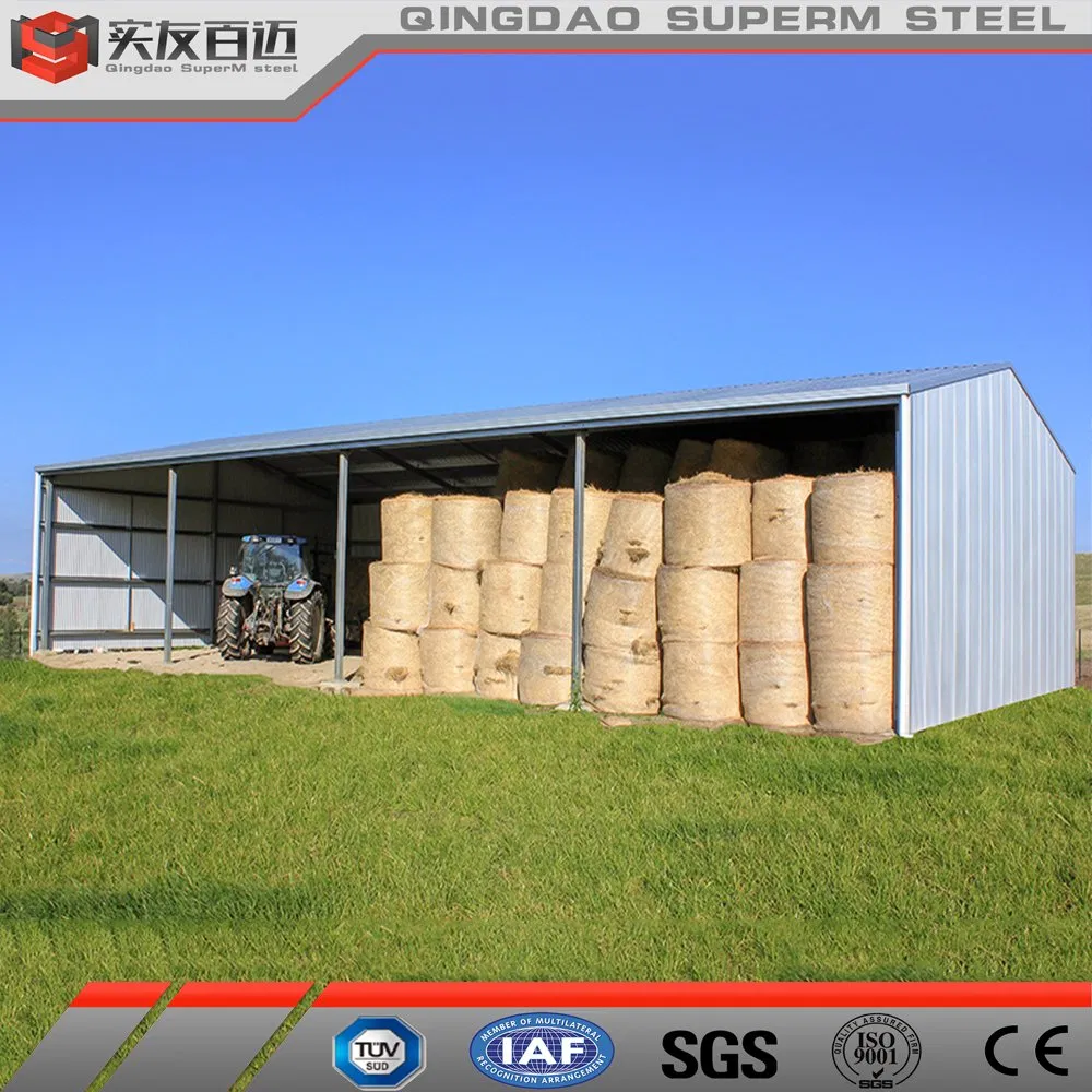 Prefab Steel Storage Farm Hay Shelter Agricultural Metal Storage Shed for Sale