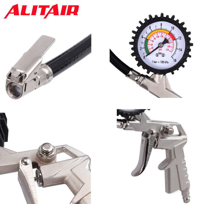 Пневматический краскопульт AirGun с манометром