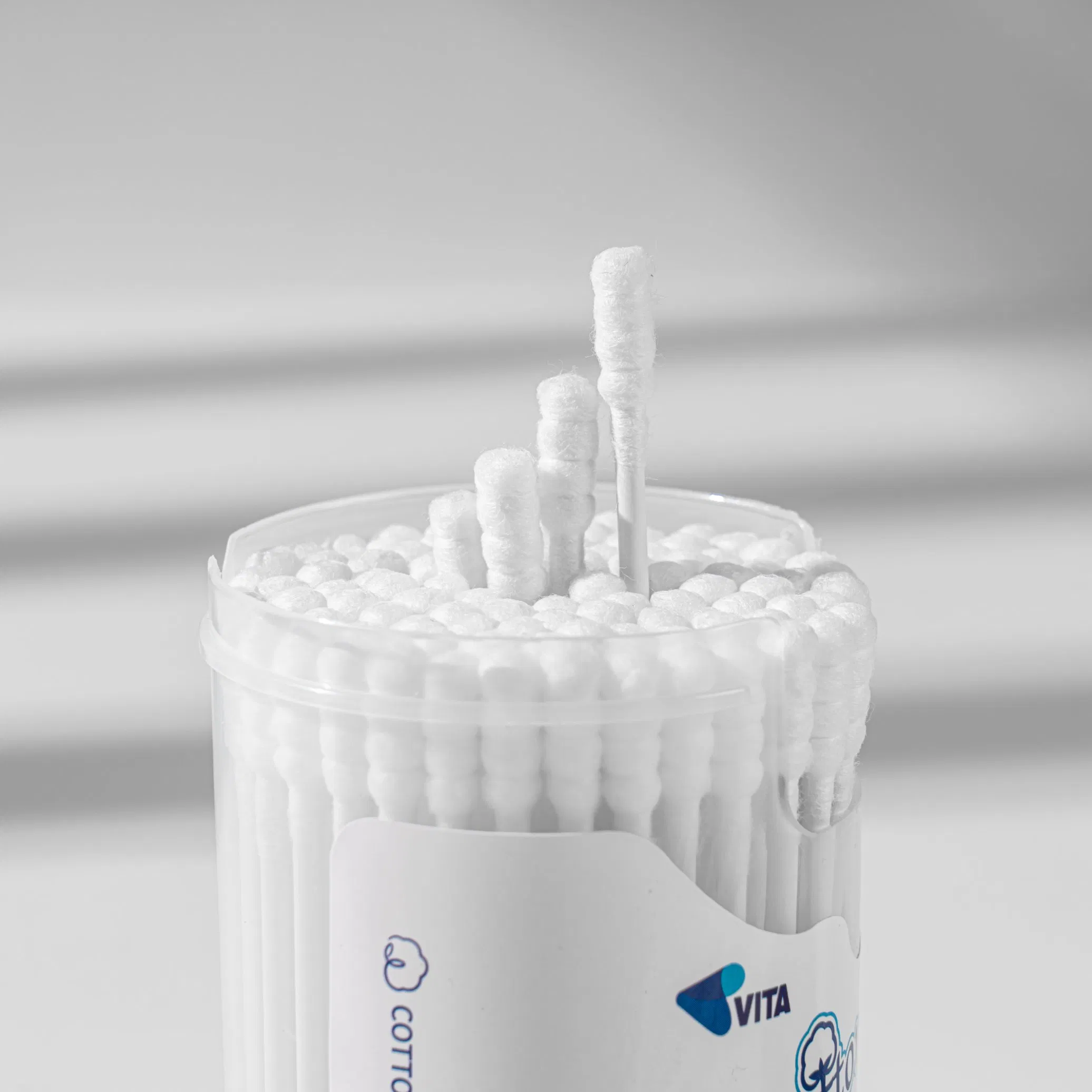 Premium 100 PCS Pure Cotton Swabs for Safe Cleaning