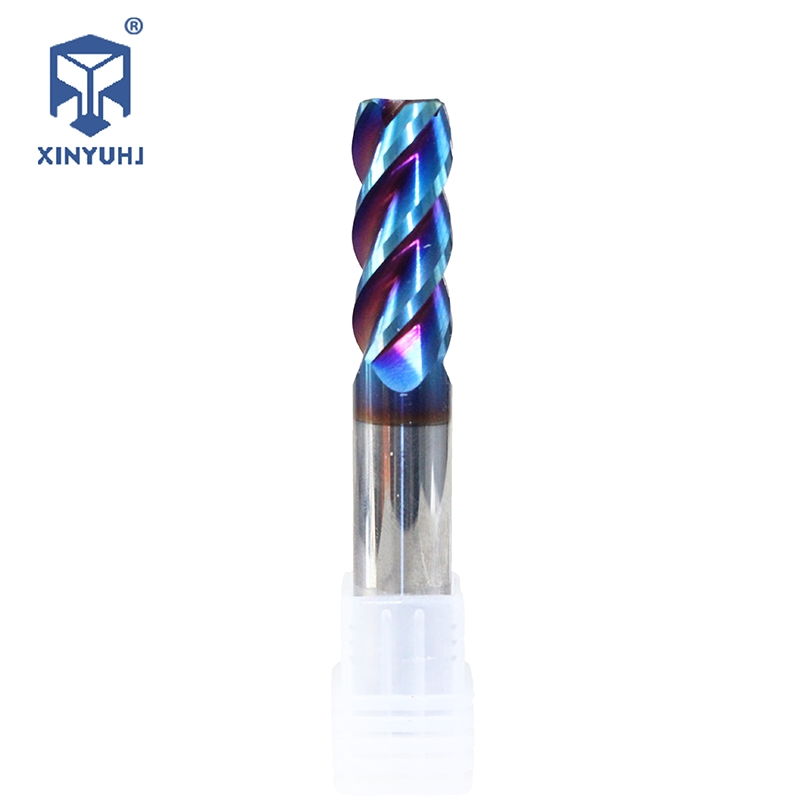 Blue Round Nose Carbide End Mill
