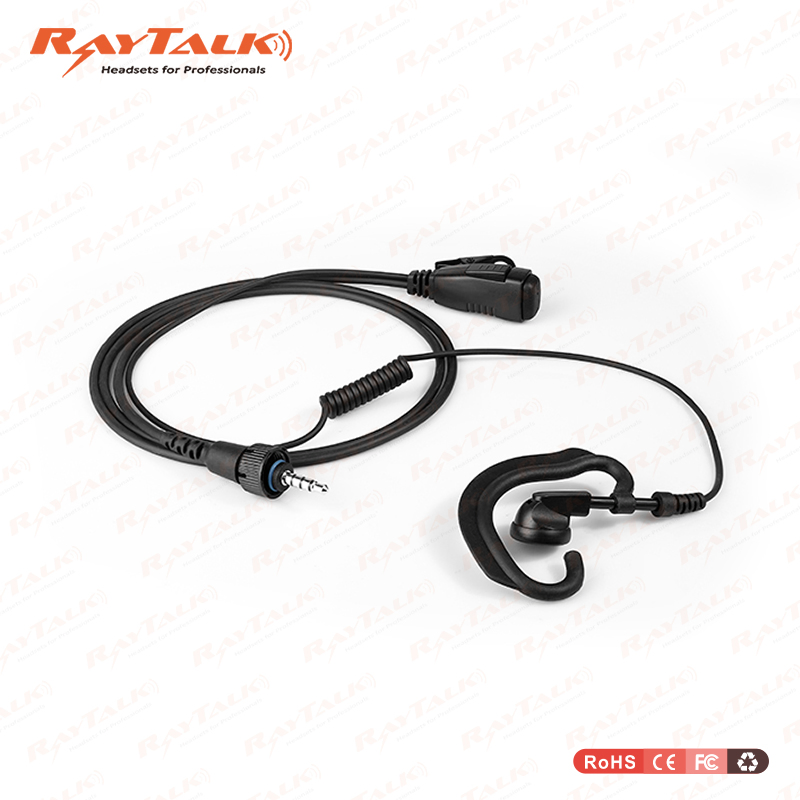 2 Wire Ear Hook Earpiece for Motorola Em-2827c