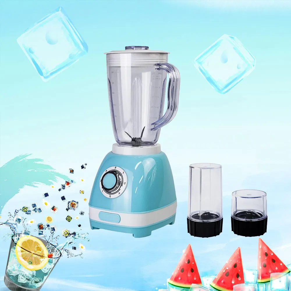 350W CE CB ETL Approved Vintage Design Blender Liquidizer with 3speeds, 4 Point Stainless Steel Blade, Jar Collar, Chopper, Grinder, Ice-Crushing