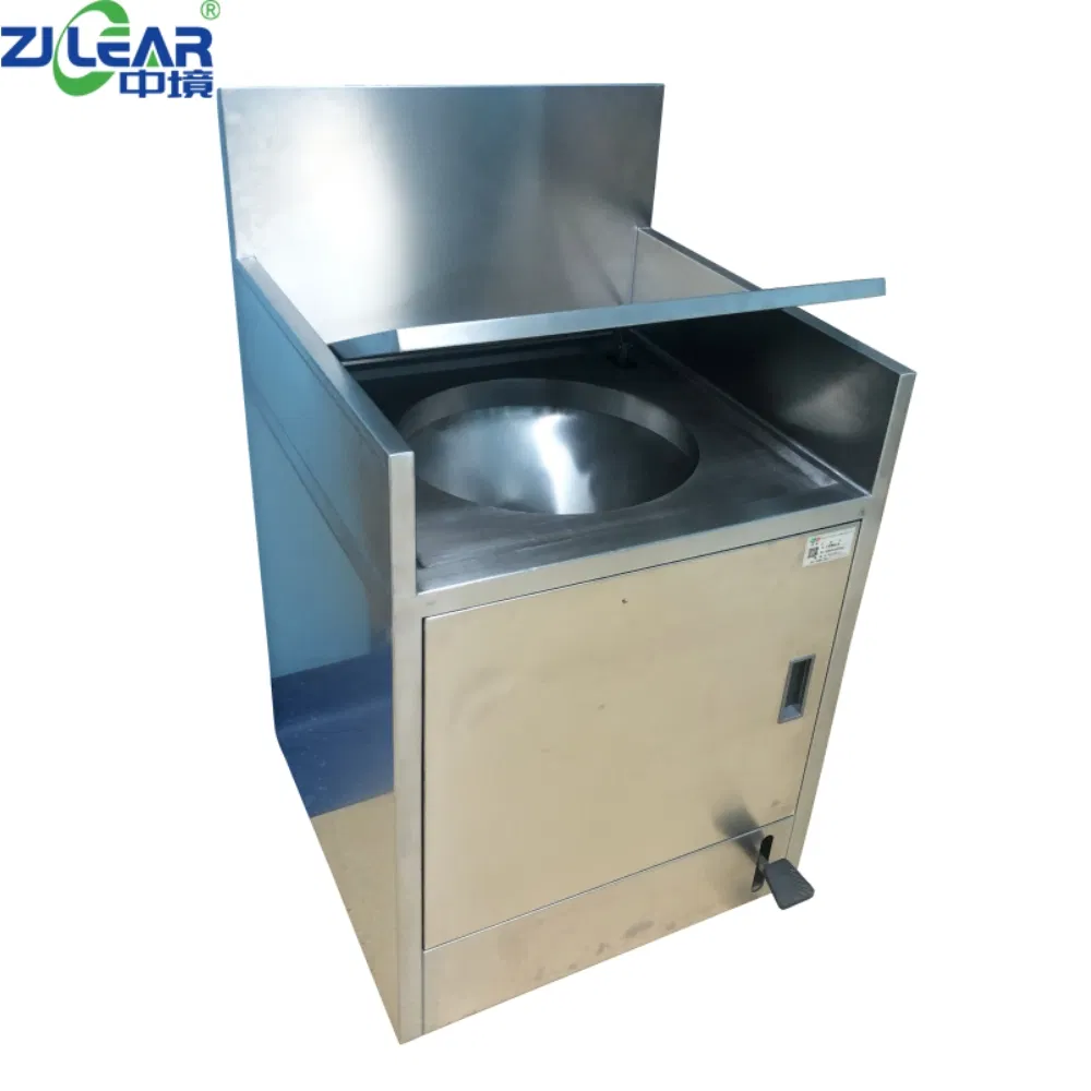 Surgical Operating Room Waste Disposal Sink and Garbage Bin