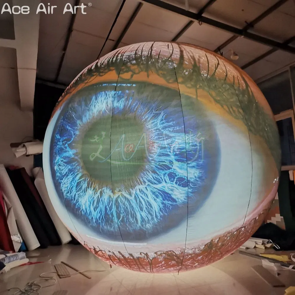 3mh Inflatable Eye Balloon with Illuminated Lighting for Party Decoration or Event