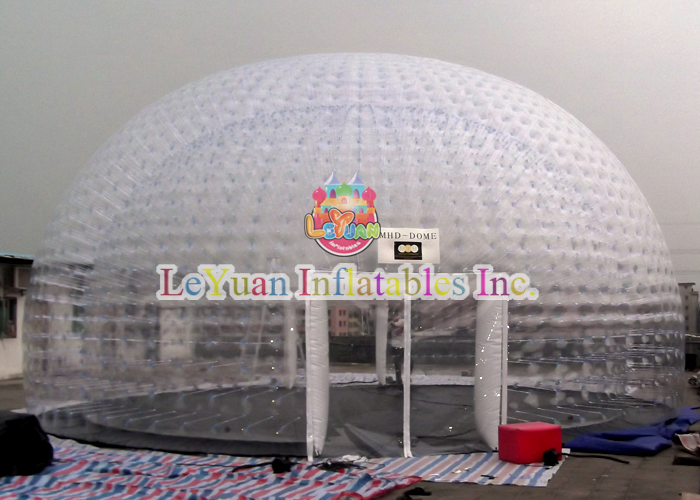 8m Clear Color Inflatable Double Bubble Party Event Tent
