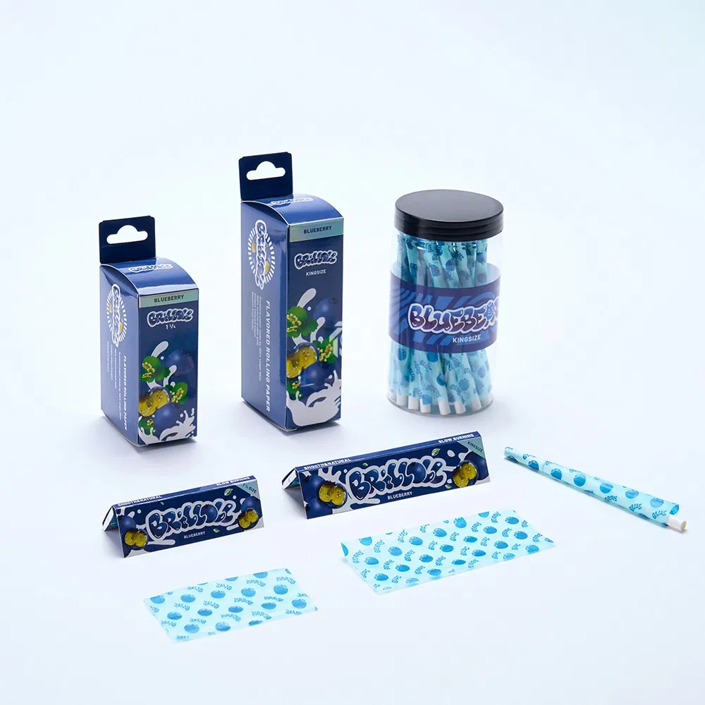 Perfect Ash Retention Different Flavor Brilloll Booklets Cone Cigarette Paper Rolling Paper