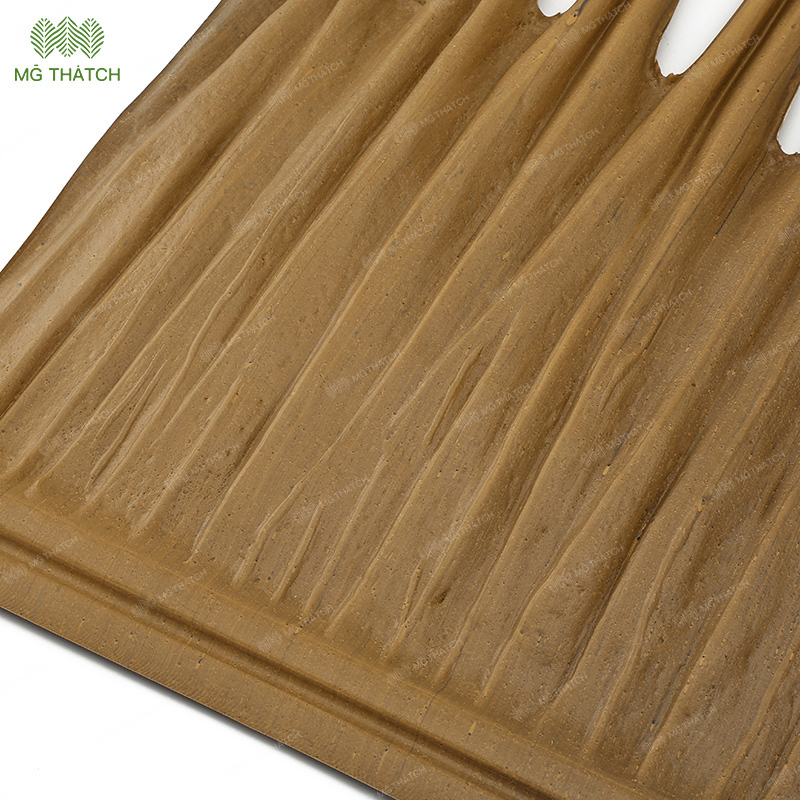 Construction Material Thatch Roofing Artificial Synthetic Flame Resistant Palm Thatch