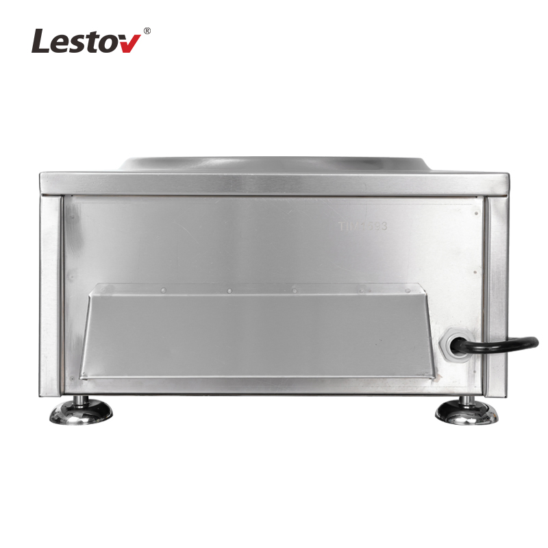 Lestov Countertop Commercial Induction Wok Cooker for Chinese Asian Restaurant Stir-Fry Food
