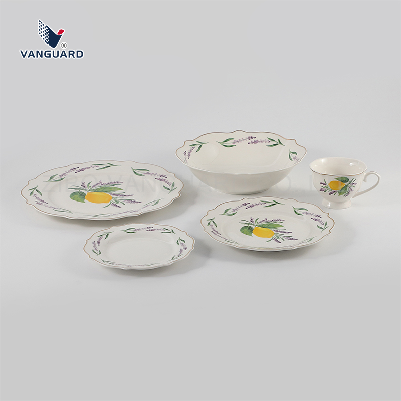 Vanguard Porcelain Dinner Set OEM Eco-Friendly Round Dinnerware Set
