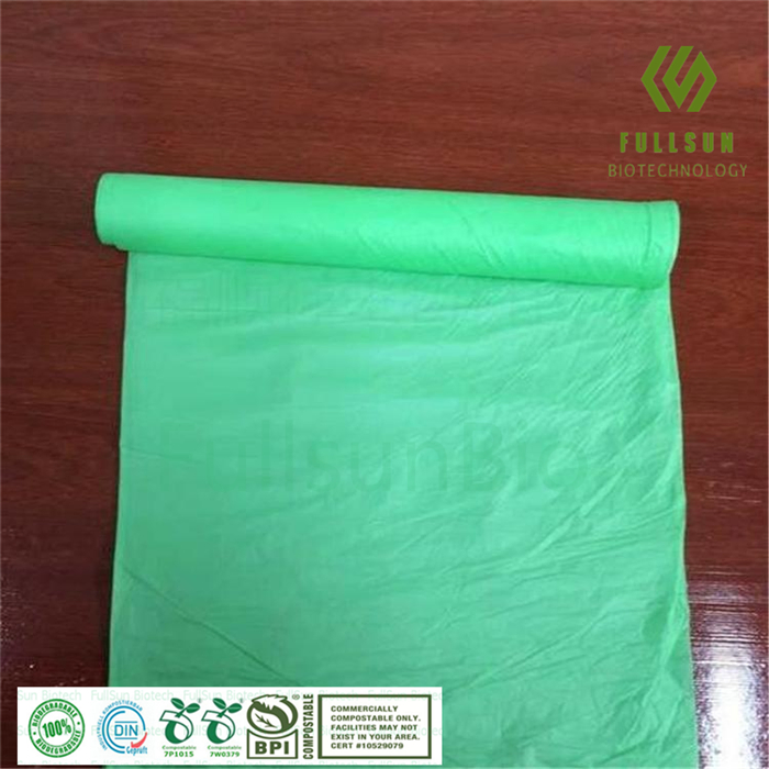 Biodegradable Restaurant Compostable Disposable Flat Roll Pack Household Kitchen Waste Garbage Bags