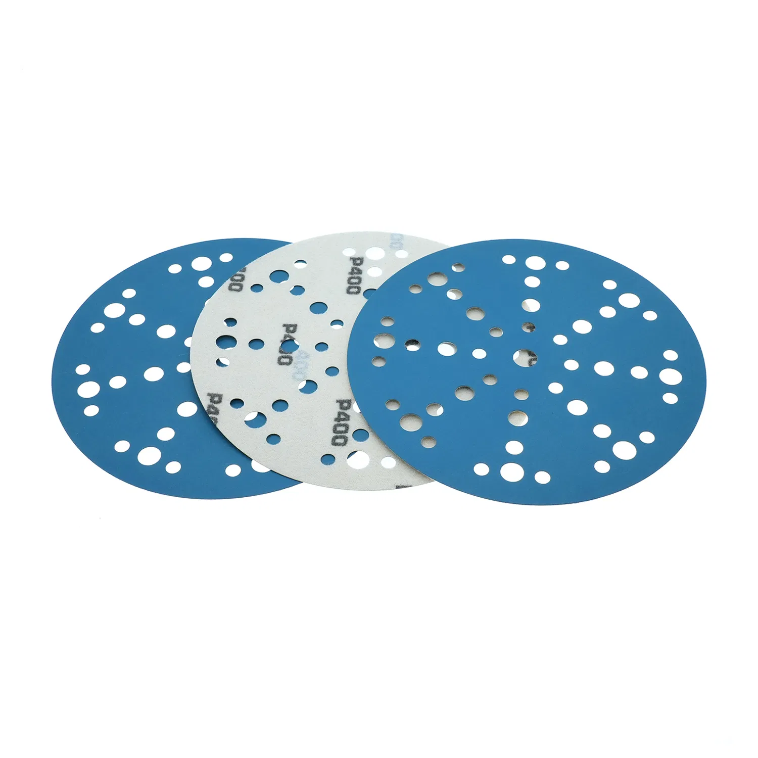 6inch 150mm 49holes Blue Pet Film Sanding Paper Sanding Disc