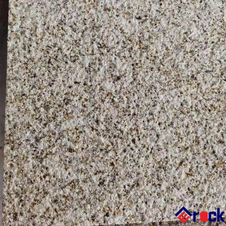 Factory Direct Bush-Hammered Finish China Yellow Beige Granite Slabs and Tiles for Wall Cladding