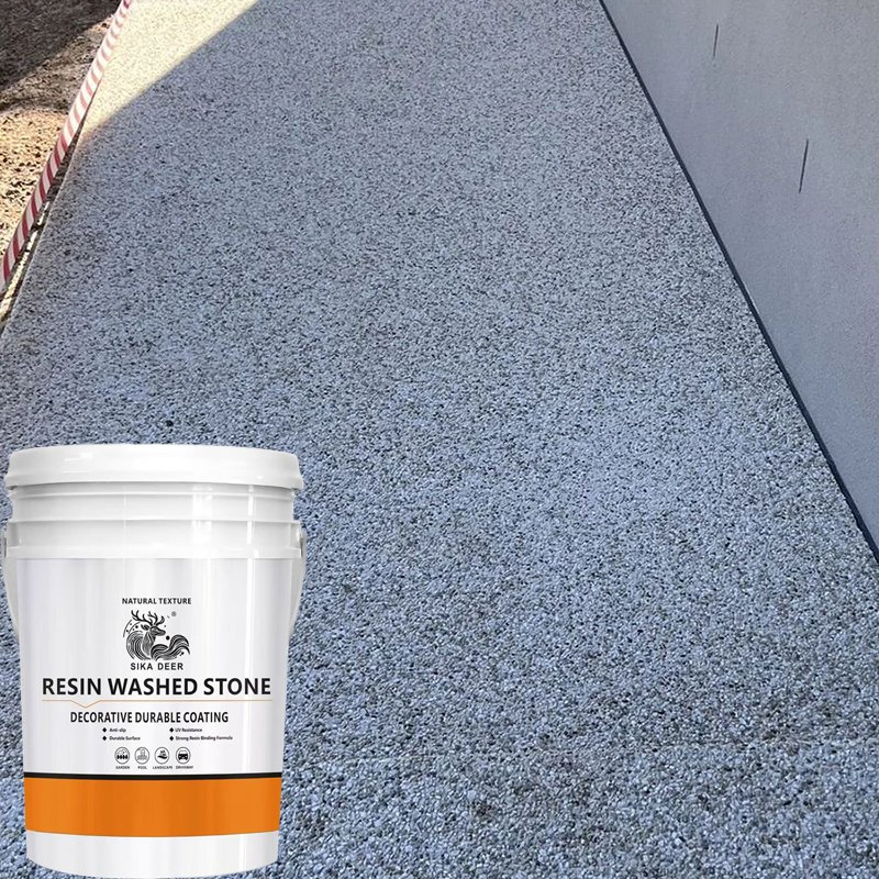 Beautiful Waterproof and Slip-Resistant Resin Washable Stone Coating