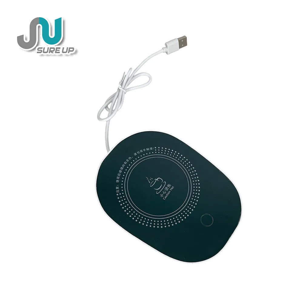 Ceramic Mug Set with Constant Temperature Heater Gift Package