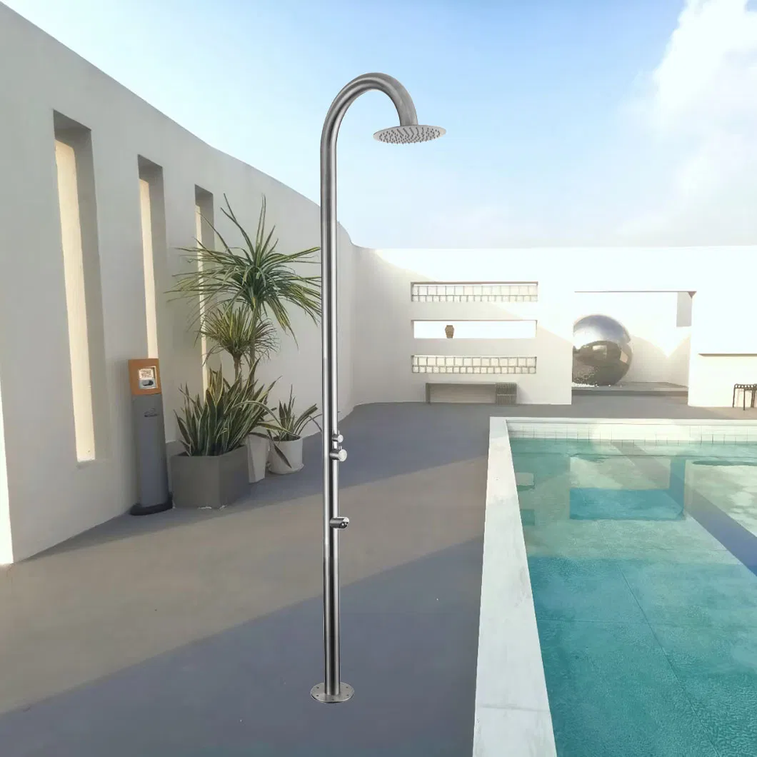 Modern Style Durable Stainless Steel Outdoor Shower for Swimming Pool