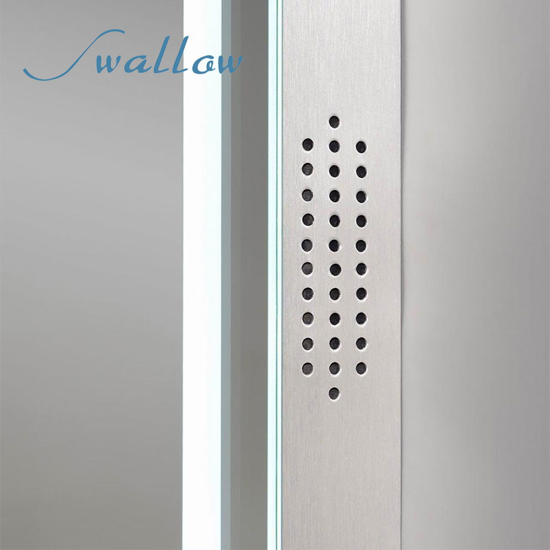 China Anti-Fog LED Bathroom Hotel Cosmetic Smart Modern Rectangle Mirror