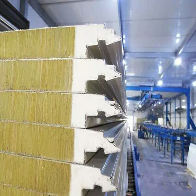 EPS PU Rock Wool PUR Glass Wool Insulated Sandwich Panel for Roof Wall Cladding System