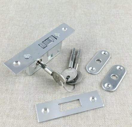 Invisible/Door Lock Sliding Door Hook Lock, Alloy Lock Body Frame Glass Door Sturdy Durable, Door Hardwareinvisible/Door Lock, Sliding Door Hook Lock