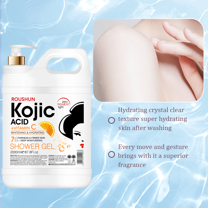 Roushun Kojic Acid +Vitamin C Shower Gel Whitening and Hydrating 2000ml