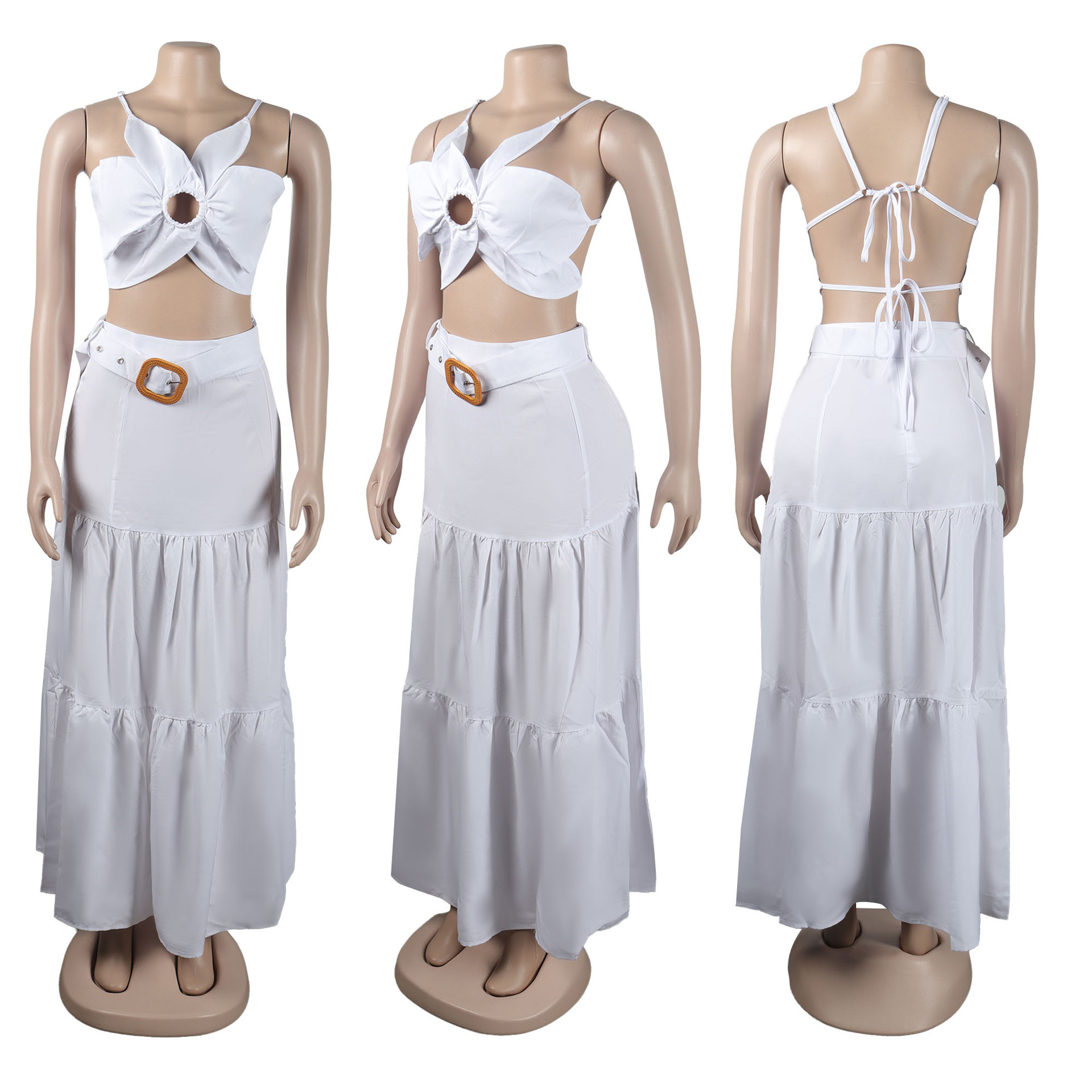 Комплект женский майка и юбка макси S-3XL