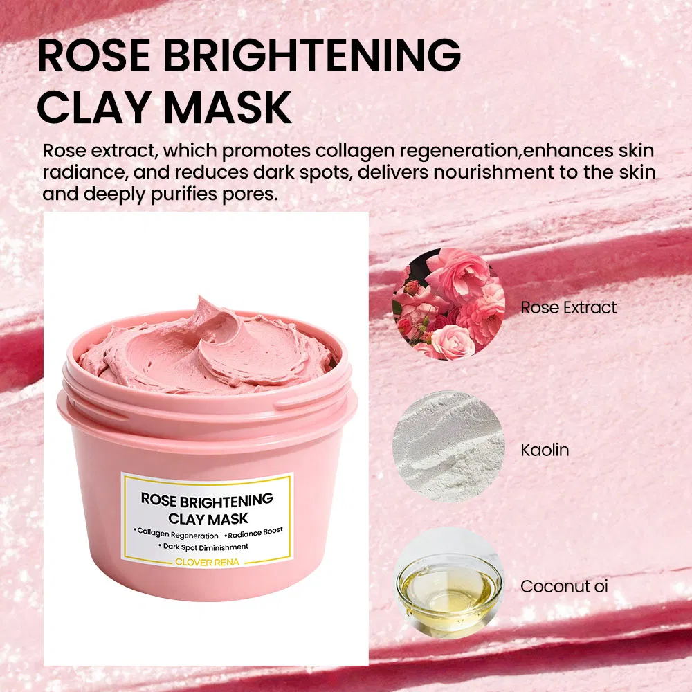 Private Label OEM Black Dead Sea Mud Mask Pore Cleansing Facial Mask Moisturizing Black Mud Clay Musk