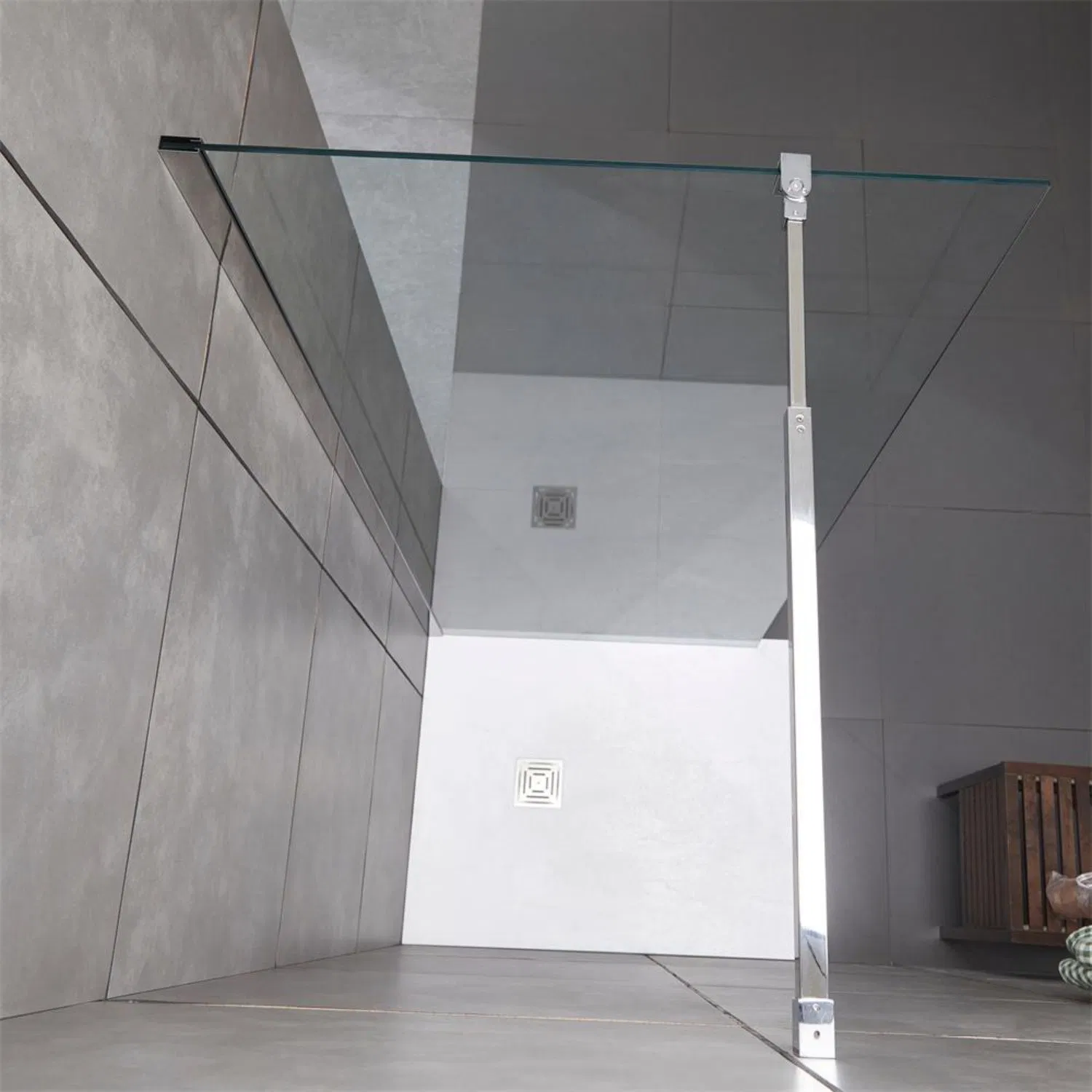 10mm Tempered Self-Cleaning Glass Bathroom Walk in Shower Enclosure