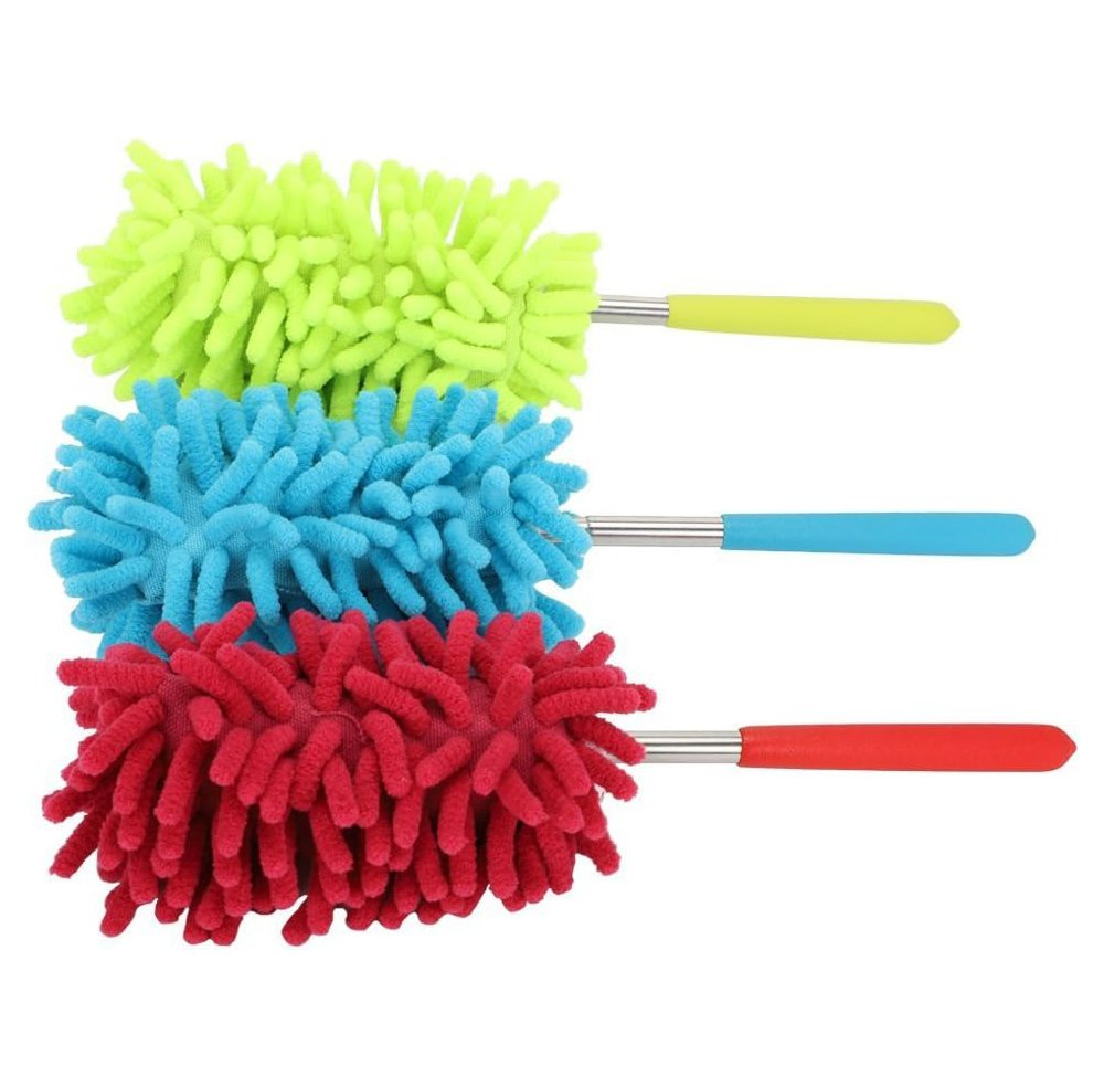Microfiber Extendable Hand Dusters, Washable Dusting Brush, Leaning Tool for Cleaning Computer