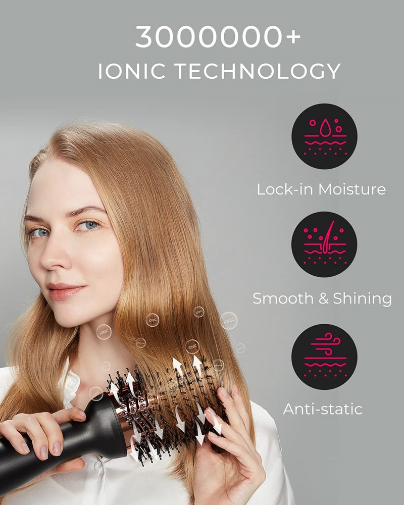 OEM Brand Hot Air Brush Dryer Brush Ceramic Straightener Brush