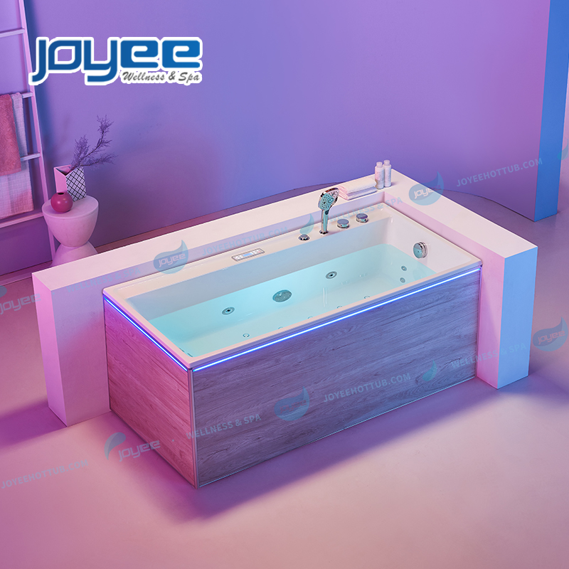 Угловая акриловая ванна с гидромассажем и Bluetooth