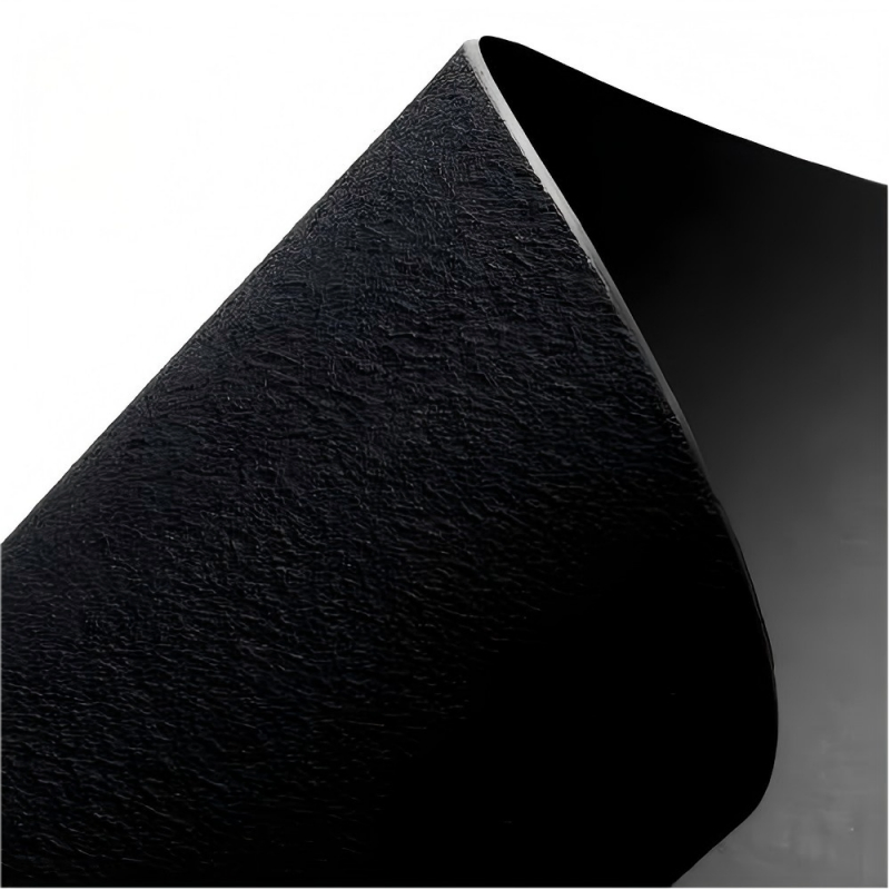HDPE 1.0mm Single Sided Textured Geomembrane Liner UV Resistance Anti-Aging 5-Year Warranty Customizable Length
