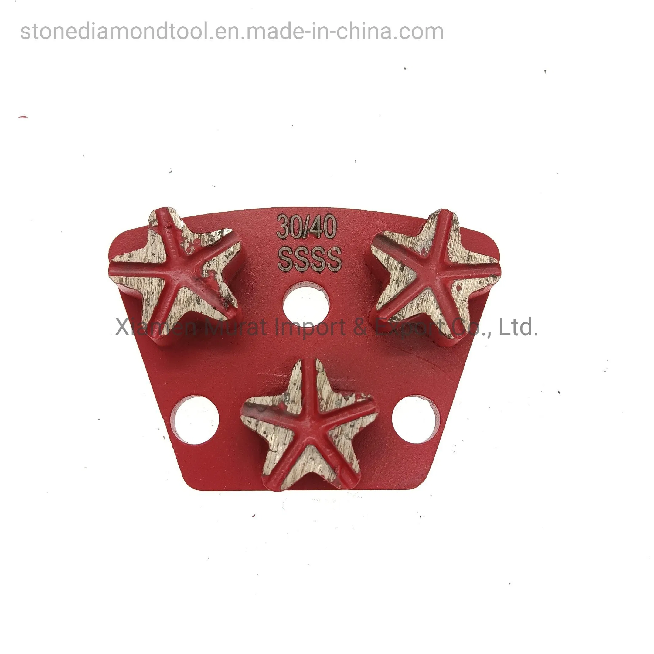 Three Pentagram Trapezoid Diamond Metal Concrete Floor Grinding Disc
