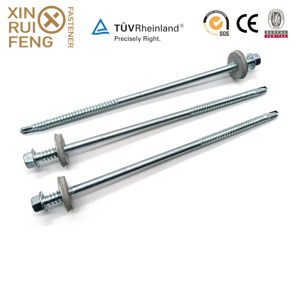 Xrf DIN7504 Self Drilling Screws Double Thread Screw with Grey Washer