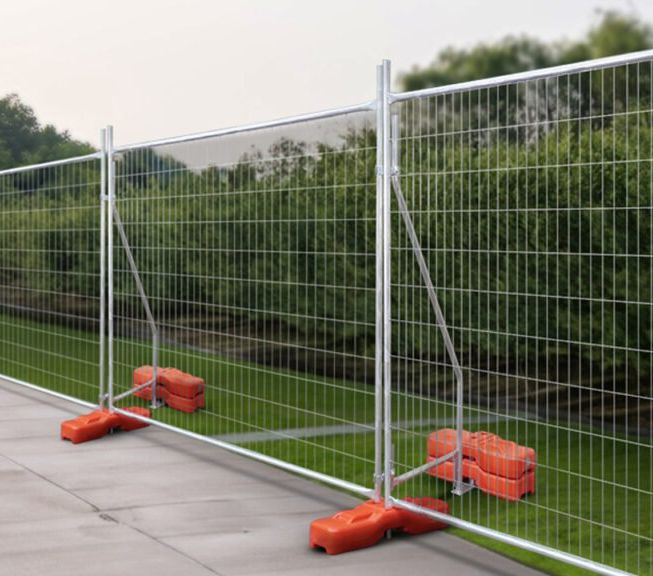 Galvanized Portable Event Temporary Barrier Fence Tubular Road