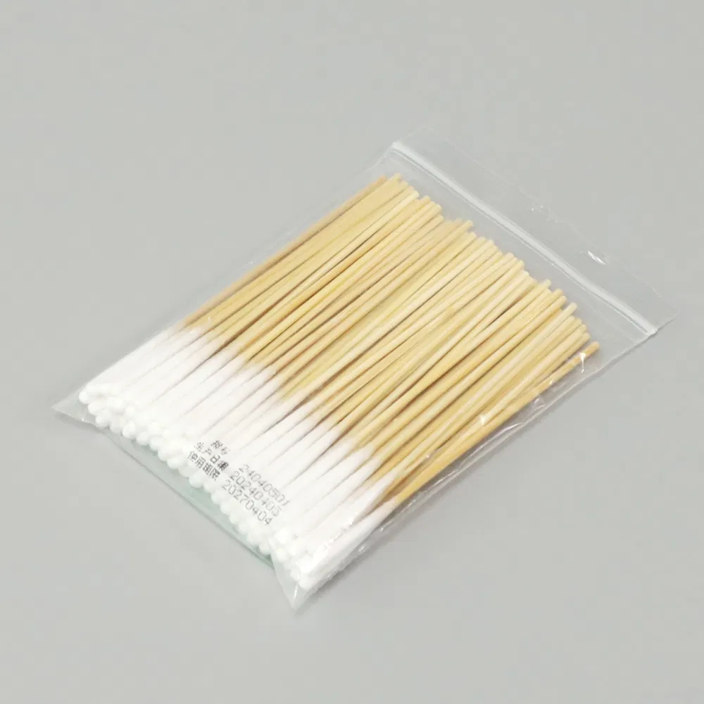 Factory Directly Wholesale OEM 105mm Wooden Cotton Buds