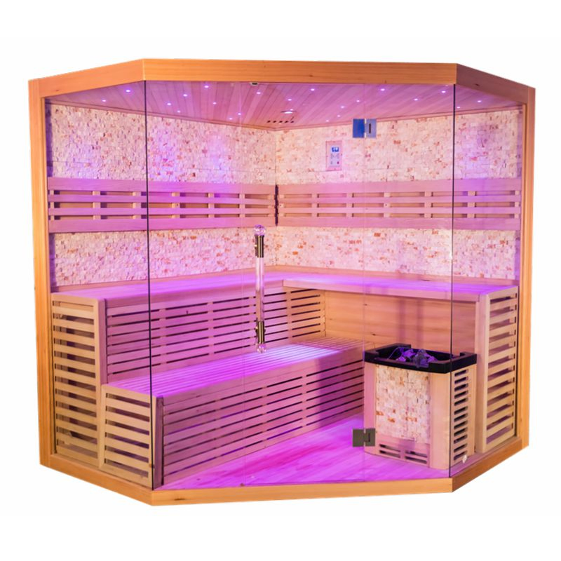 Sauna Room with Control Panel Steam Sauna, Ozone Sauna