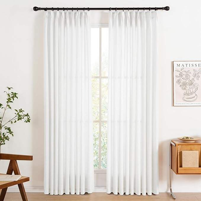 Plastic Curtain Hooks for Pinch Pleat Curtains, Adjustable Curtain Hook